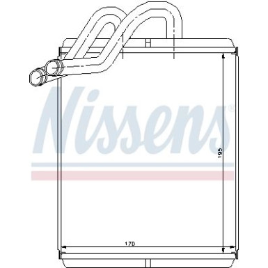 Nissens | Wärmetauscher, Innenraumheizung | 77518