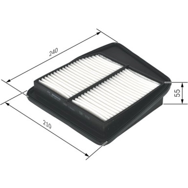 BOSCH F 026 400 357 Luftfilter