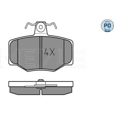 Meyle | Bremsbelagsatz, Scheibenbremse | 025 215 4515/PD