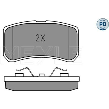 Meyle | Bremsbelagsatz, Scheibenbremse | 025 235 8216/PD