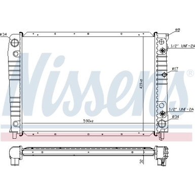 Nissens | Kühler, Motorkühlung | 65538A