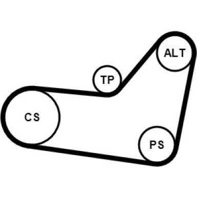 ContiTech | Keilrippenriemensatz | 6PK1080K4