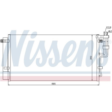 Nissens | Kondensator, Klimaanlage | 94993