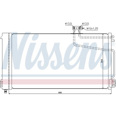 Nissens | Kondensator, Klimaanlage | 940145