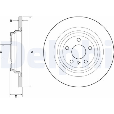 Delphi | Bremsscheibe | BG4754C