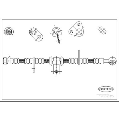 Corteco | Bremsschlauch | 19032125