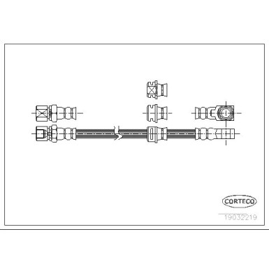 Corteco | Bremsschlauch | 19032219
