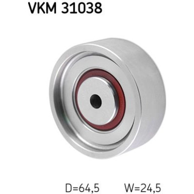 SKF | Umlenk-/Führungsrolle, Keilrippenriemen | VKM 31038