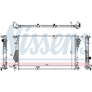 Nissens | Kühler, Motorkühlung | 63124