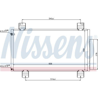 Nissens | Kondensator, Klimaanlage | 940113