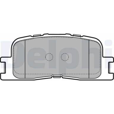 Delphi | Bremsbelagsatz, Scheibenbremse | LP2703