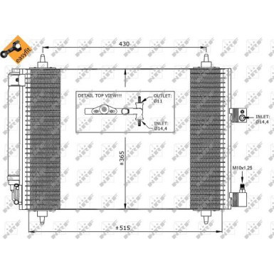 NRF | Kondensator, Klimaanlage | 35649