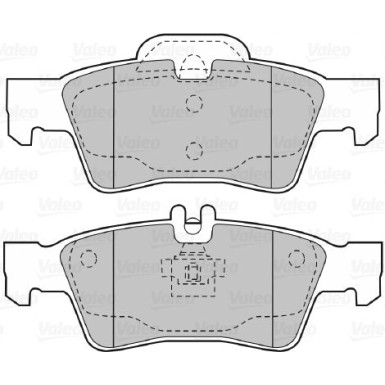 Valeo | Bremsbelagsatz, Scheibenbremse | 598637