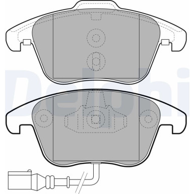 Delphi | Bremsbelagsatz, Scheibenbremse | LP2110