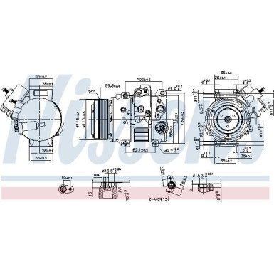 Nissens | Kompressor, Klimaanlage | 890631