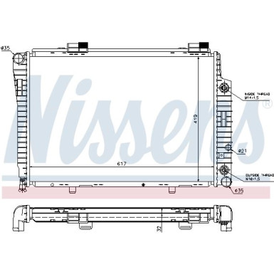 Nissens | Kühler, Motorkühlung | 62756A