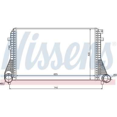 Nissens | Ladeluftkühler | 96542