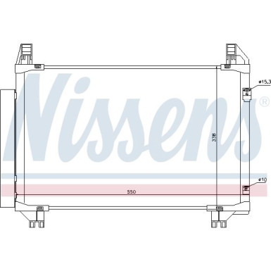 Nissens | Kondensator, Klimaanlage | 94991