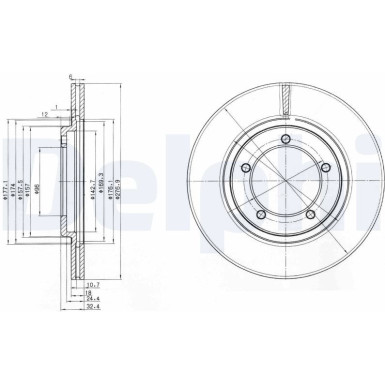 Delphi | Bremsscheibe | BG2534