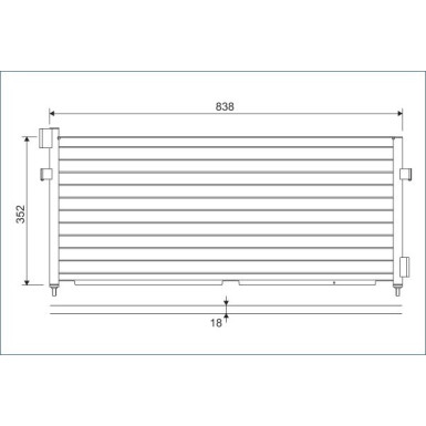 Valeo | Kondensator, Klimaanlage | 818987