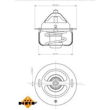 NRF | Thermostat, Kühlmittel | 725120