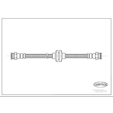 Corteco | Bremsschlauch | 19018151