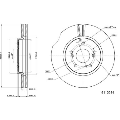 Metzger | Bremsscheibe | 6110584