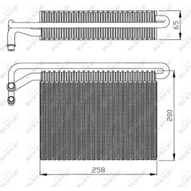 NRF | Verdampfer, Klimaanlage | 36096