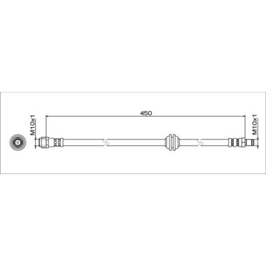 Metzger | Bremsschlauch | 4111775