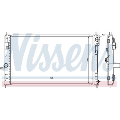 Nissens | Kühler, Motorkühlung | 61019