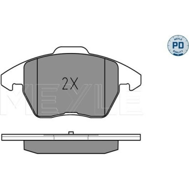 Meyle | Bremsbelagsatz, Scheibenbremse | 025 235 8720/PD