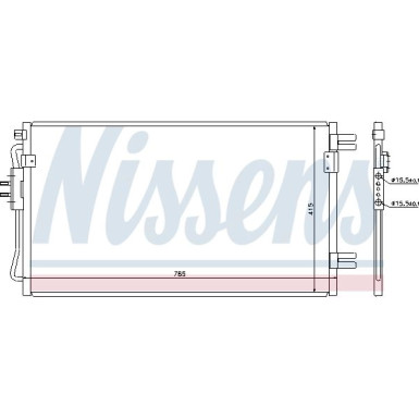 Nissens | Kondensator, Klimaanlage | 94806