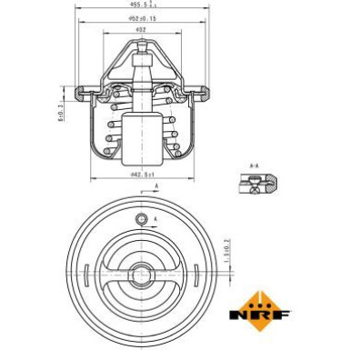 NRF | Thermostat, Kühlmittel | 725127