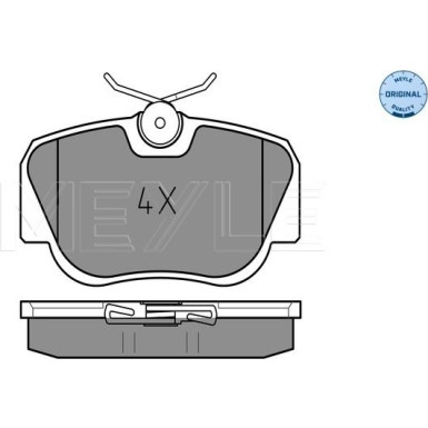 Meyle | Bremsbelagsatz, Scheibenbremse | 025 210 5517