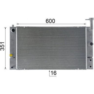 Mahle | Kühler, Motorkühlung | CR 1855 000S