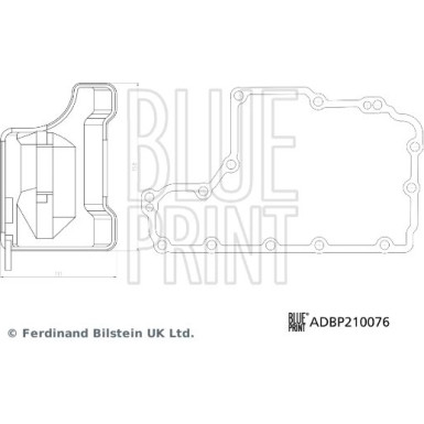 Blue Print | Hydraulikfiltersatz, Automatikgetriebe | ADBP210076