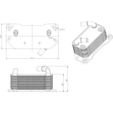 NRF | Ölkühler, Motoröl | 31843