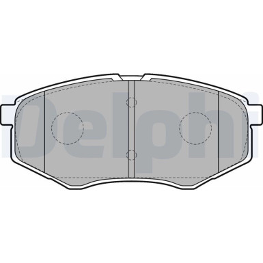 Delphi | Bremsbelagsatz, Scheibenbremse | LP2227