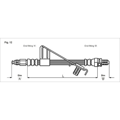 Metzger | Bremsschlauch | 4112527