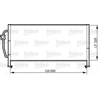 Valeo | Kondensator, Klimaanlage | 814306