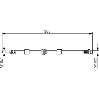 BOSCH | Bremsschlauch | 1 987 476 713