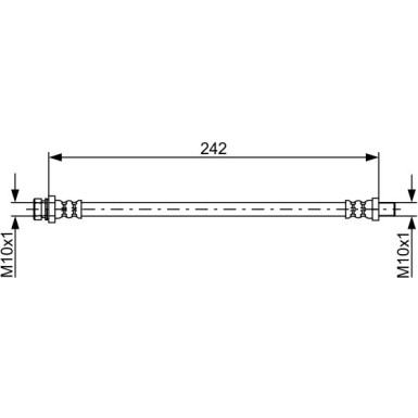 BOSCH | Bremsschlauch | 1 987 481 895