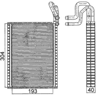 Mahle | Verdampfer, Klimaanlage | AE 116 000S