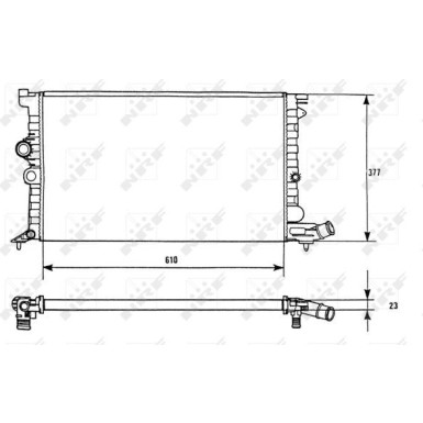 NRF | Kühler, Motorkühlung | 58946