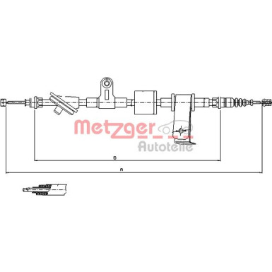 Metzger | Seilzug, Feststellbremse | 12.0101