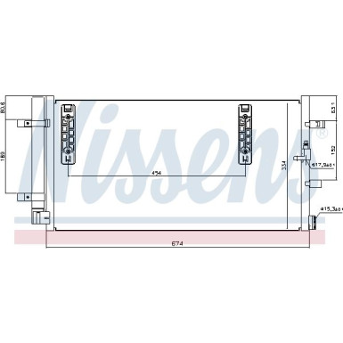 Nissens | Kondensator, Klimaanlage | 940042