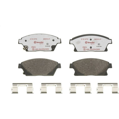 Brembo | Bremsbelagsatz, Scheibenbremse | P 59 077X Brembo | Bremsbelagsatz, Scheibenbremse | P 59 077X