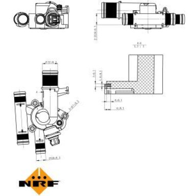 NRF | Thermostat, Kühlmittel | 725022