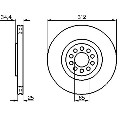 BOSCH | Bremsscheibe | 0 986 478 467