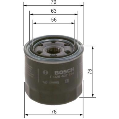 BOSCH F 026 407 124 Ölfilter